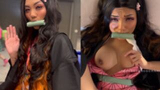 iCanBeurNuocMami OnlyFans Nezuko Cosplay Date & Fuck