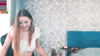 Katy_May bottomless in sheer top on 6 July 2023