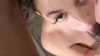 Snowbunney bbc blowjob