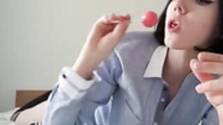 Elles club Sweet Anal Play With Lollipop