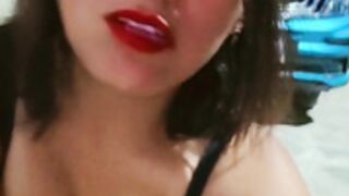 Te quiero morder la boca bb