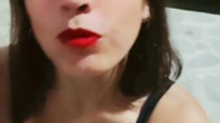 Te quiero morder la boca bb