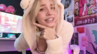 Babyfooji cute bear masturbation
