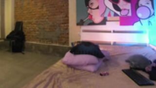 Emily Bennet in a private with dildo