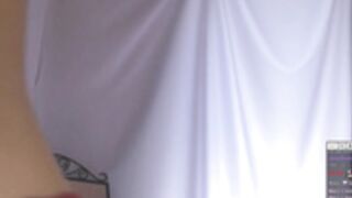 Sunny_Maria topless in the mirror on 12 July 2023