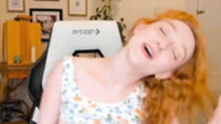 Beckthetongue beautiful hairy redhead