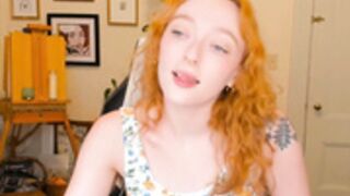 Beckthetongue beautiful hairy redhead