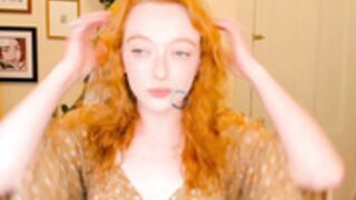 Beckthetongue beautiful hairy redhead