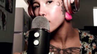 light moaning ear licking