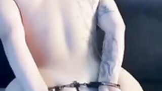 Blahgigi handcuffed