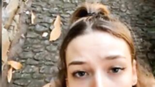 HopeHeavenOfficial - Facial Cumshot Outdoor