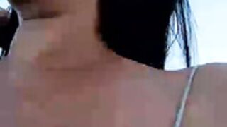 Keily flashing tits on the road!