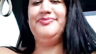 Keily flashing tits on the road!