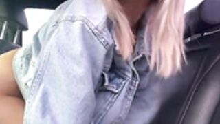 PrettieKate Stripchat - Nude in the car 3