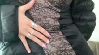 egyptiandream stripping out of dress boobs