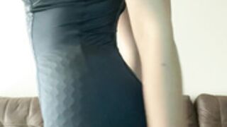 egyptiandream stripping out of dress boobs