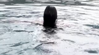 Christina Khalil - 4k Stripping by the Pool UHD Onlyfan