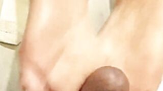 Pinay Footjob/Solejob leads to Cumshot Tied Barefeet!
