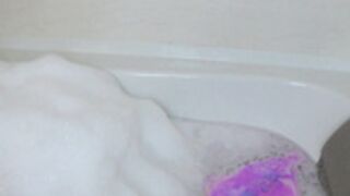 RocketteRose - Glass Dildo Bath