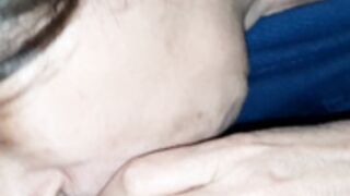 My slutty wife gives a sex blowjob to our neighbor's co