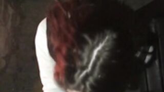 college girl reverse cowgirl