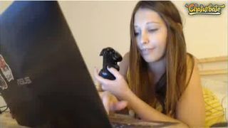 Plug in ass while playing game