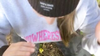Avanicks cumshot in the woods