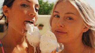 MySweetApple Lesbian Threesome Ice-Cream Sandwich