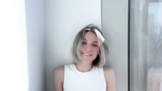 Leya Gornaya strips and masturbates