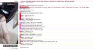 Nando & Sara corrida juega con semene