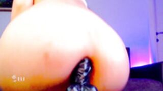 candy_kush1 8 inch dildo desappears in her inner self