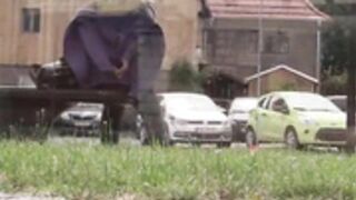 Upskirt in public without Panties