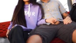 Rae Lil Black public ski lift blowjob