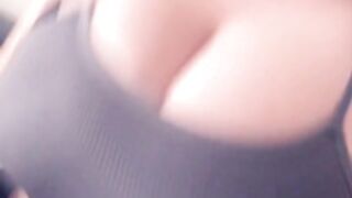 Casey Leigh sport bra huge tits