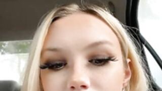 Tinylucy Car masturbation