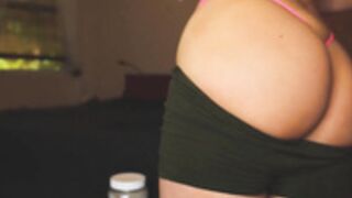 sexy Tara Babcock oils up amazing ass
