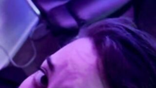 Asian purple blowjob
