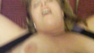 Fat slut cuffed and ready to fuck