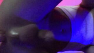 hottest tgirl fucks dildo on her mirror