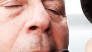 The black African cock in my mouth for a blowjob