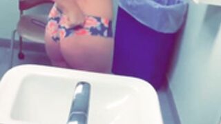 amateur teen in fitting room