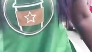 Ebony Starbucks Slut gets Backshots