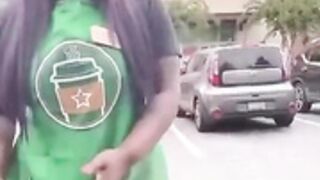 Ebony Starbucks Slut gets Backshots