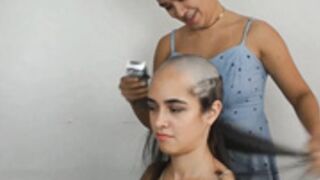 stunning girl shaved smooth bald 2