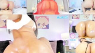 Lori Bauer Multi-Screen squat fuck.