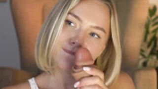 snow_is_falling bj and fake fuck