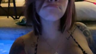 Andrea_Tattoo1 in a pool