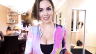 Son Helps Mom Stretch