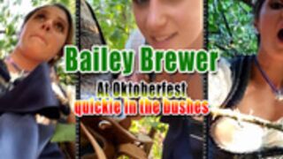 Bailey Brewer - At Oktoberfest quickie in the bushes