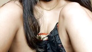 Surbhi in black saree 2